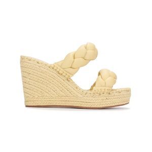 KENNETH COLE NEW YORK Womens Yellow 1-1/2" Platform Wedge Shoes 8.5 M